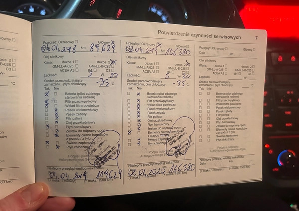 Opel Astra cena 29000 przebieg: 164000, rok produkcji 2013 z Gdańsk małe 137